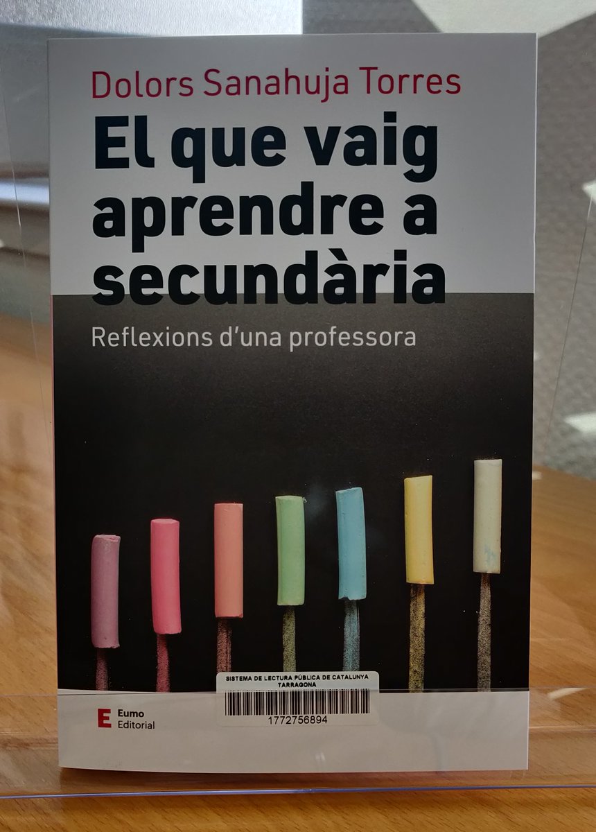 🤔Reflexionem sobre el fet educatiu a l'#educació secundària a partir dels seus 4⃣0⃣ anys d'experiència a les aules.

👩‍🏫Dolors Sanahuja Torres, de Blancafort, aborda els grans temes en aquesta etapa evolutiva. 

 #BiblioRecomanacions #Llegim #educacio