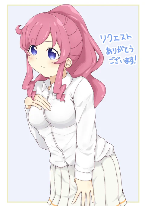 お題箱より胸大きめのみらいちゃんを描きましたリクエストありがとうございます!#プリチャン 