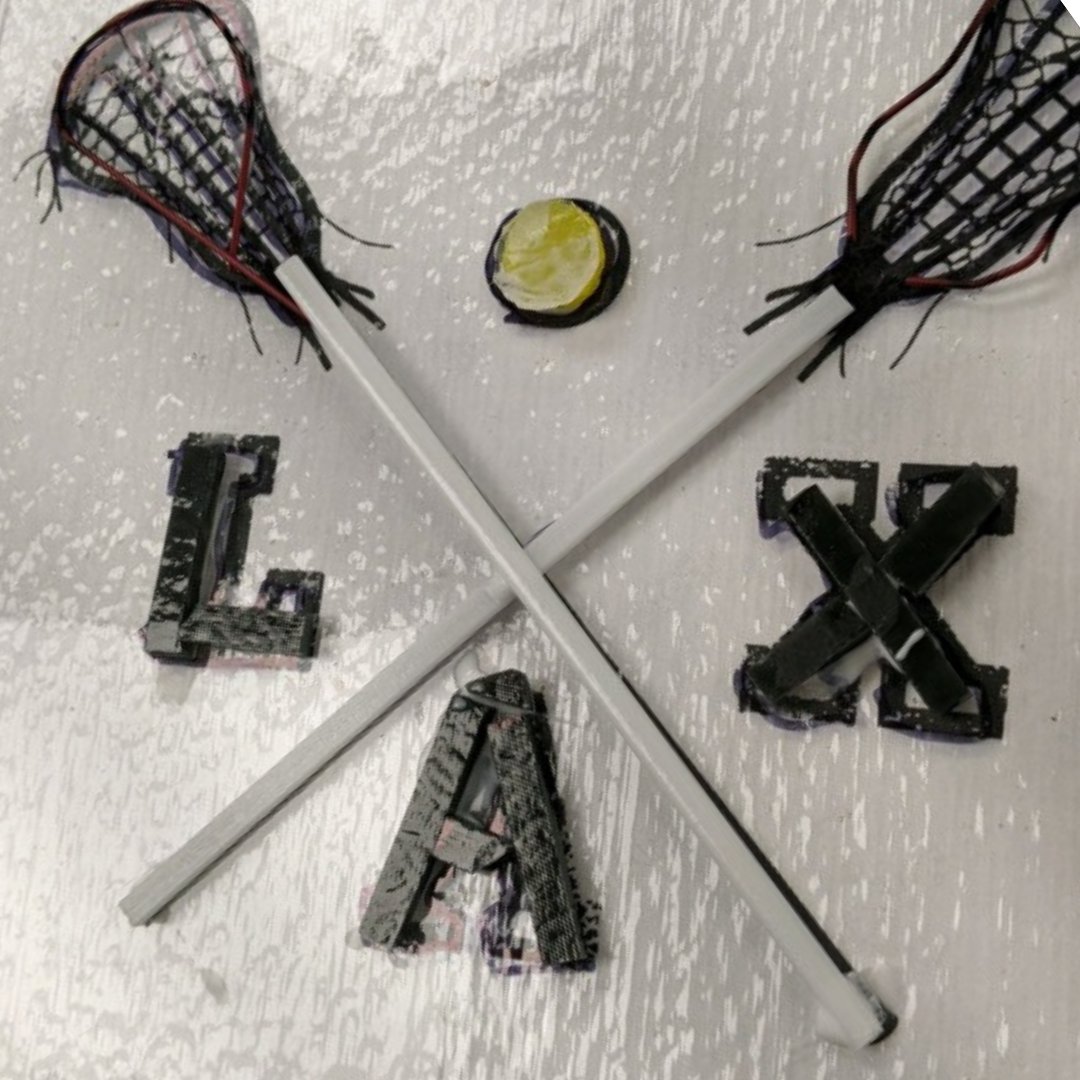 This glass piece (in progress and finished) was made for a coach of the SUNY Cortland Women's Lacrosse Team! Go Red Dragons! <a href="/CortlandLax/">Cortland Women's Lax</a>
