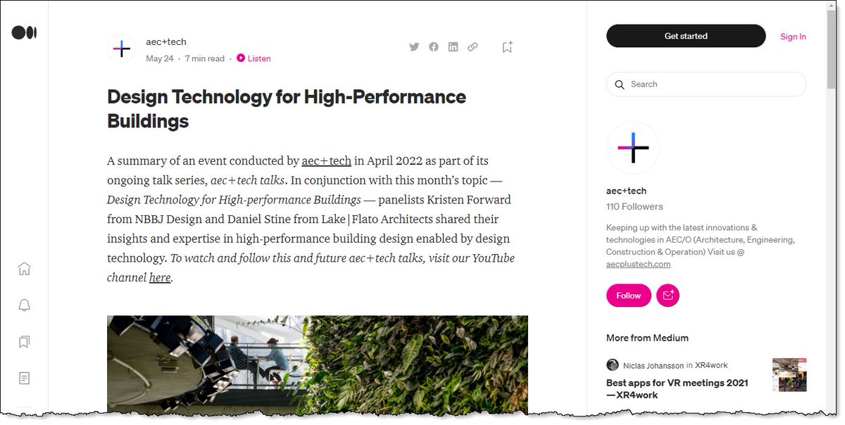 AEC+Tech talk -- follow up -- Design Technology for High Performance Design bit.ly/3taAhJQ

Video + Article: Hear how <a href="/LakeFlato/">Lake Flato Architects</a>  and <a href="/NBBJDesign/">NBBJ Design</a> are each engaging 'design technology' to create high performance buildings!

<a href="/aecplustech/">aec+tech</a> 
<a href="/kristen4ward/">Kristen Forward</a>