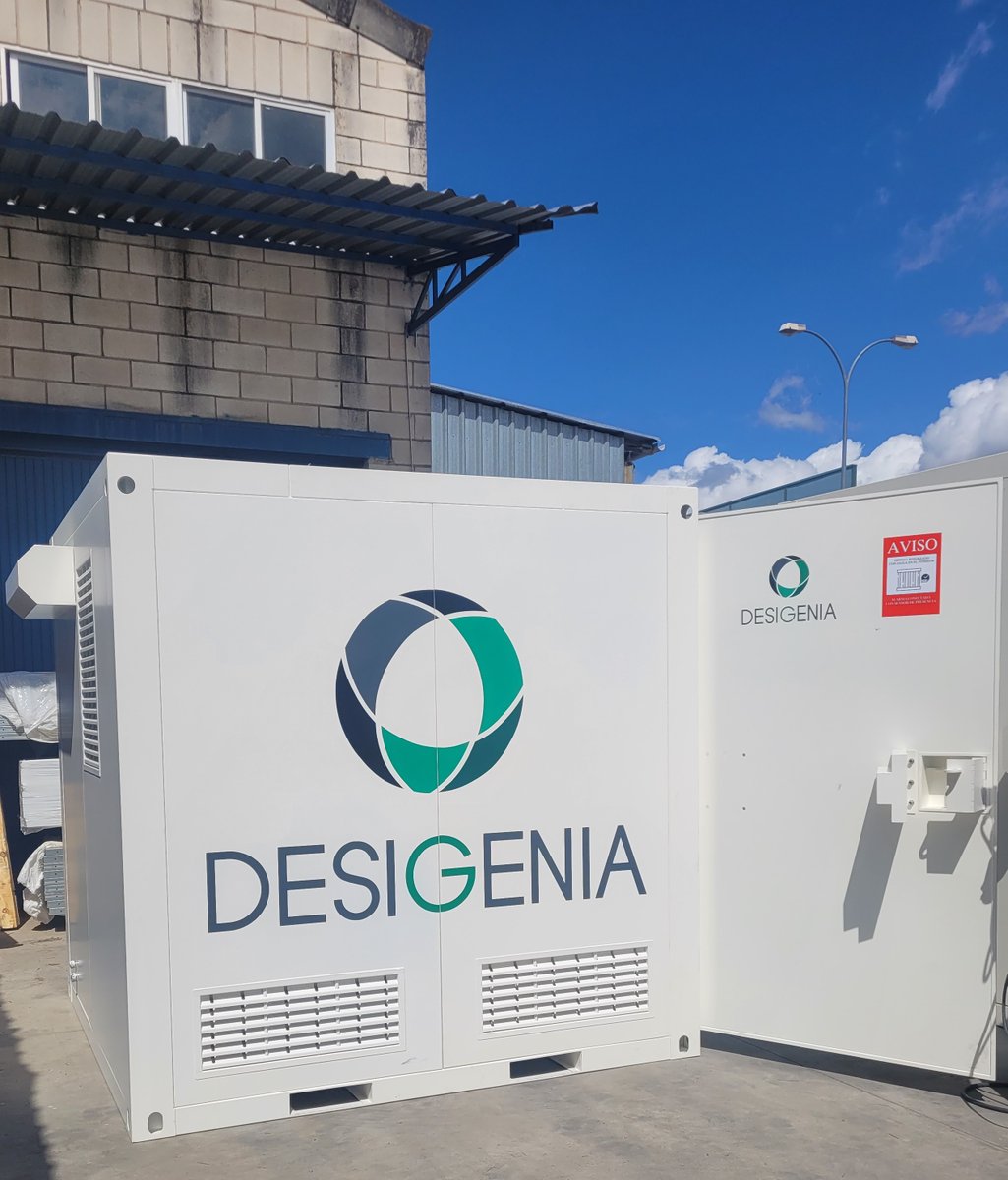 desigenia's tweet photo. Próxima EcoCube para alimentar una estación de telecomunicaciones aislada con sistema híbrido de energía fotovoltaica. Contenedores a medida que llevan integrados todos los componentes. Medidas de seguridad antivandálicas y sensores conectados al NOC. https://t.co/vmfxmBpLAT https://t.co/A59Nh2oJIQ