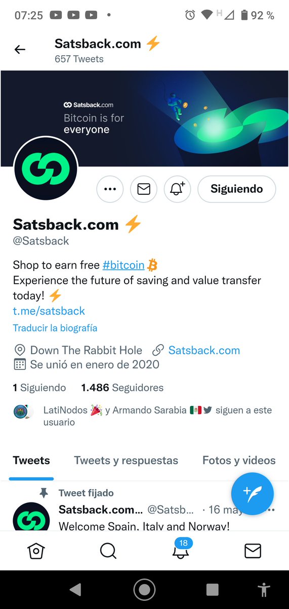 AlejandroOmaa3's tweet photo. @hola_LatiNodos @Satsback Listo el RT y ♥️las recompensas debería darlas el @bitcoinemb https://t.co/ugiR6QpJNl