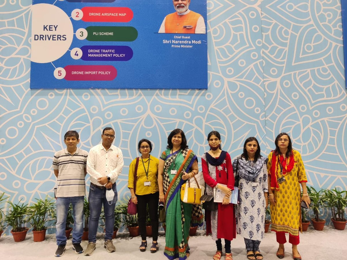 JaypeeUniversi2's tweet photo. A Two day "Drone Festival of India" was held at Pragati Maidan, New Delhi during 27-28 May. Seven faculty members from the Center for UAV and Electronic Border Security in the Department of Electronics and Communication Engineering at JIIT Noida visited this event. https://t.co/GutQlXvToT