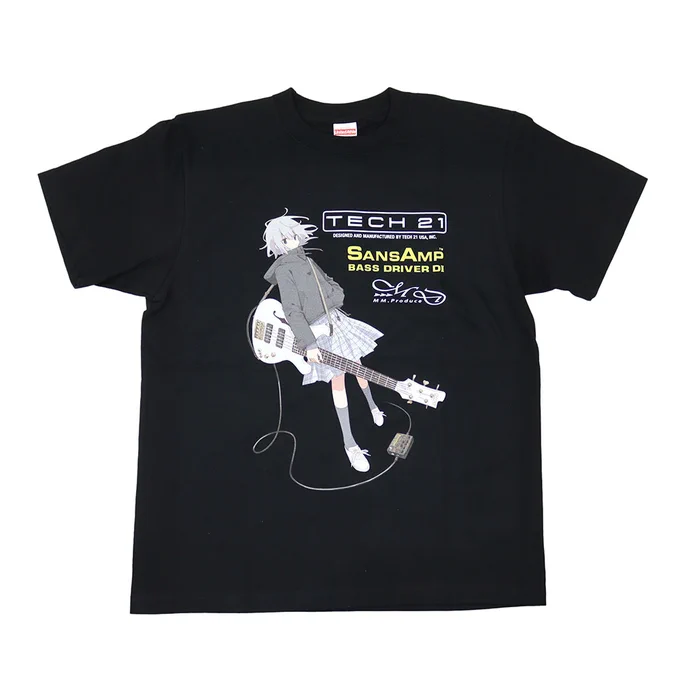 KIKUTANI TECH21 SansAmp / MD-MM Produce まつだひかりデザイン Tシャツ Mサイズ  Tシャツ単体、Lサイズが完売しているーっ!ありがとうございます!Mサイズは残り6枚とのことです!SansAmp BASS DRIVER DI V2 コラボTシャツ付きはこちら!  
