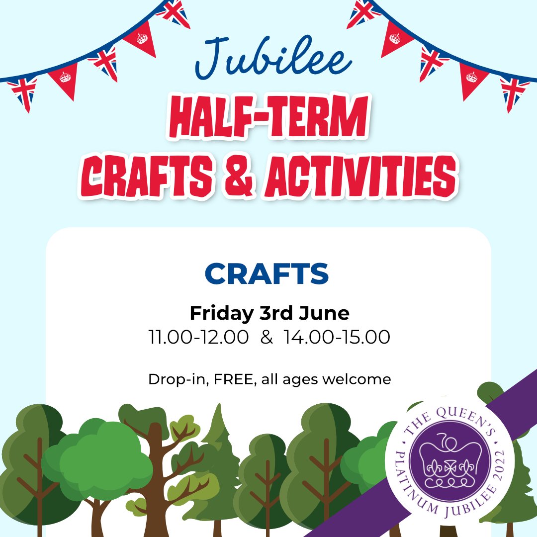 Piper the Pony (@pony_piper) on Twitter photo FREE craft sessions - tomorrow!
Drop into the <a href="/NFHeritage/">New Forest Heritage Centre</a> Centre anytime between 11am and 12pm or 2pm to 3pm on Friday 3rd June, all ages welcome.
Click to find out about all their #PlatinumJubilee family activities: newforestheritage.org.uk/event/half-ter… FREE craft sessions - tomorrow!
Drop into the <a href="/NFHeritage/">New Forest Heritage Centre</a> Centre anytime between 11am and 12pm or 2pm to 3pm on Friday 3rd June, all ages welcome.
Click to find out about all their #PlatinumJubilee family activities: newforestheritage.org.uk/event/half-ter…