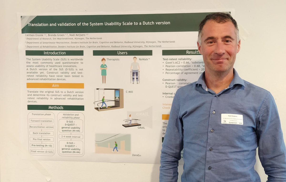 movingresearch's tweet image. @noelkeijsers presenteerde het door @zonmw gefinancierde #LoopExpertiseCentrum @maartenskliniek op het #CaretechSymposium. Ook presenteerde hij de Nederlandse vertaling en validatie van de #SystemUsabilityScale in de postersessie.

@Interreg2Seas #motion #TZO