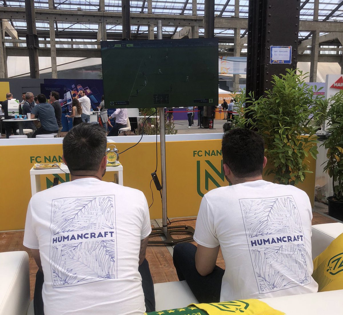 Notre équipe s’entraîne à fifa pour défier le FC Nantes ce soir sur grand écran. 

#web2day