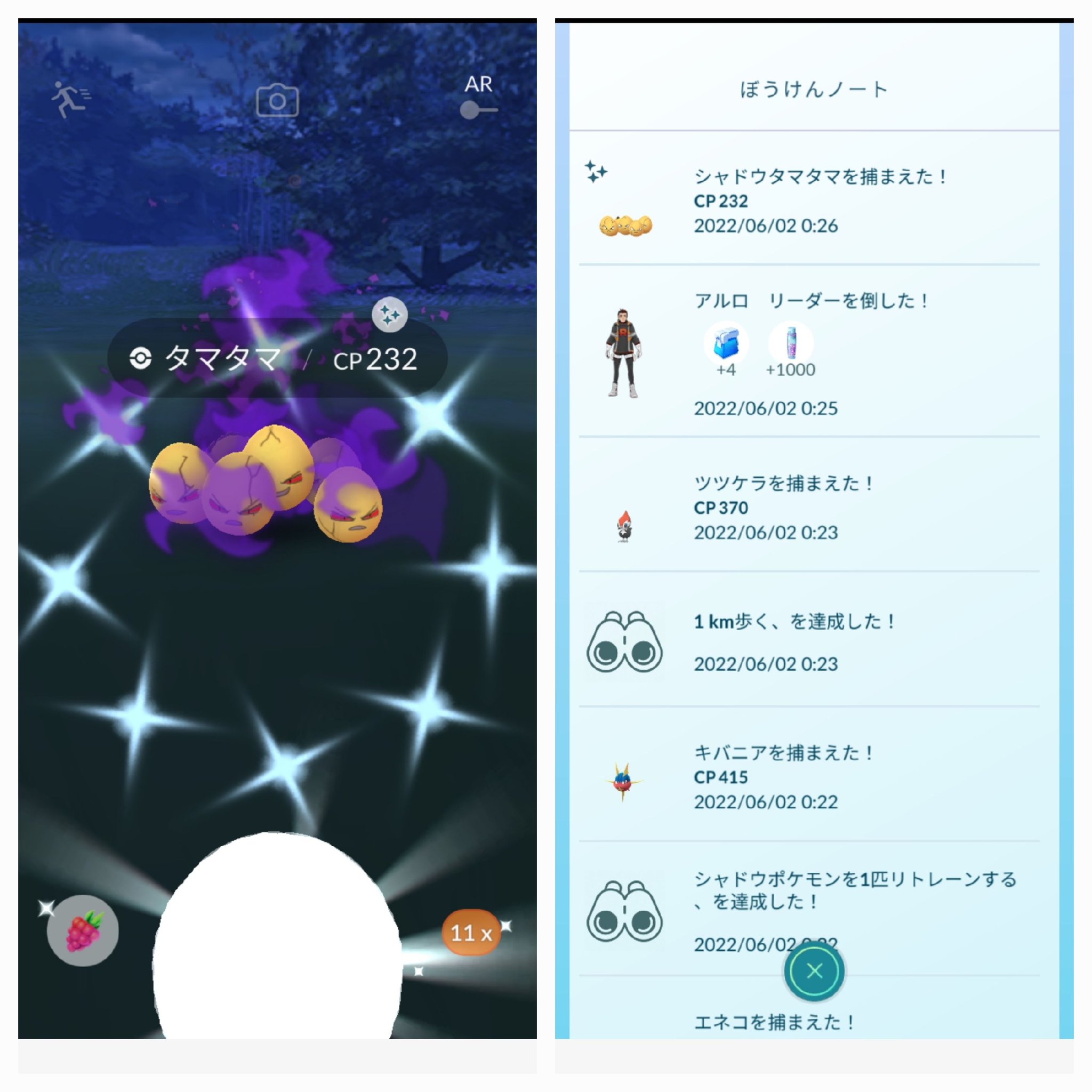 Amazinghisa 今日のポケモンgo活動 アルロ撃破したら シャドウタマタマ光った ヽ ノ 野生のガラルヤドン初めてみたような気がします レイドはカイオーガ 相変わらずなかなか捕まらないですが 捕獲 ポケモンgo タマタマ 色違い