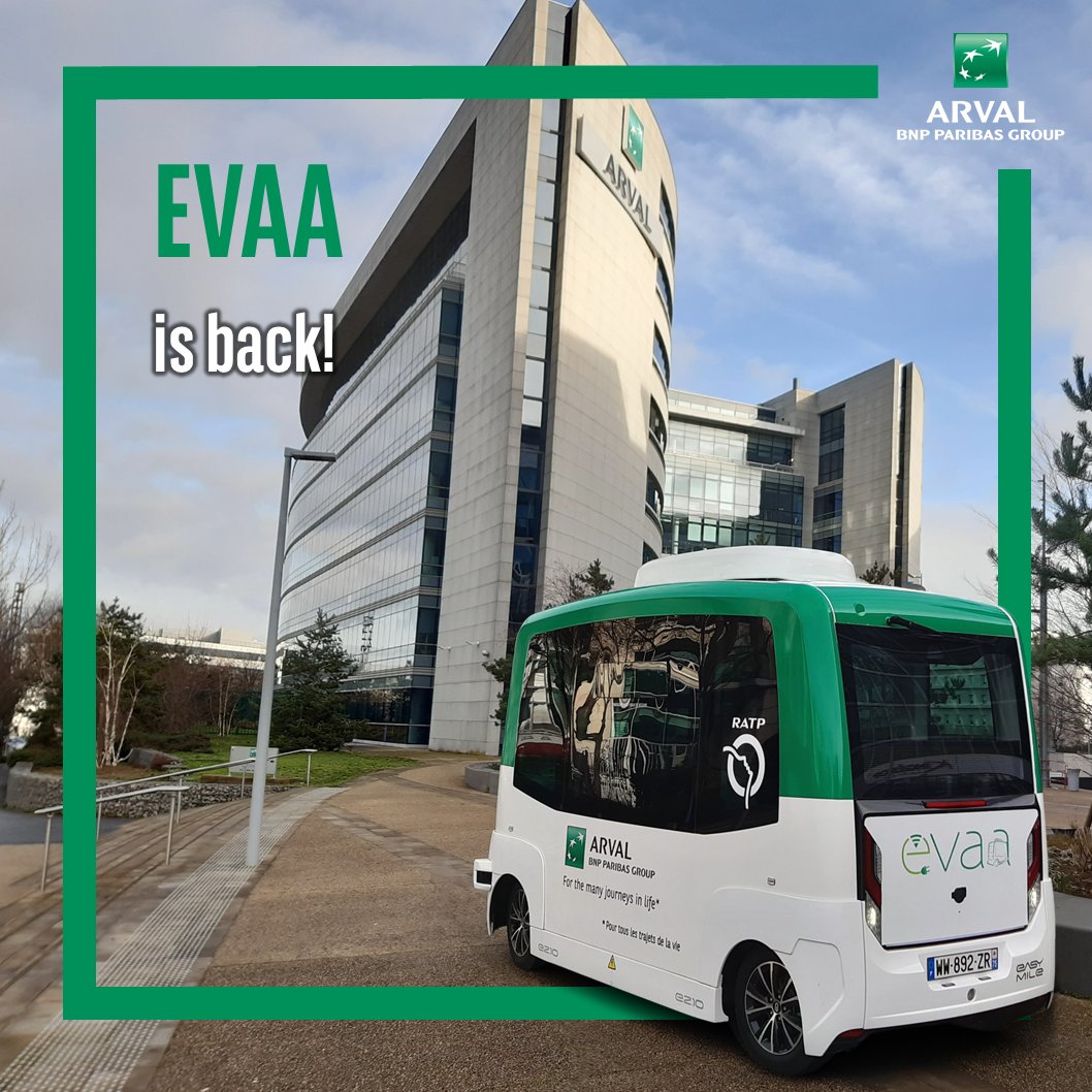 ArvalBNPParibas's tweet photo. The Arval Autonomous Shuttle has returned!
More than 3,500km and 3,100 passengers later in 2021, Arval France decided to renew its experimentation, enhancing the experience regarding the speed of the shuttle and its software. https://t.co/qnyfHMqGHG
#ArvalBeyond https://t.co/bCg0HqFWQz
