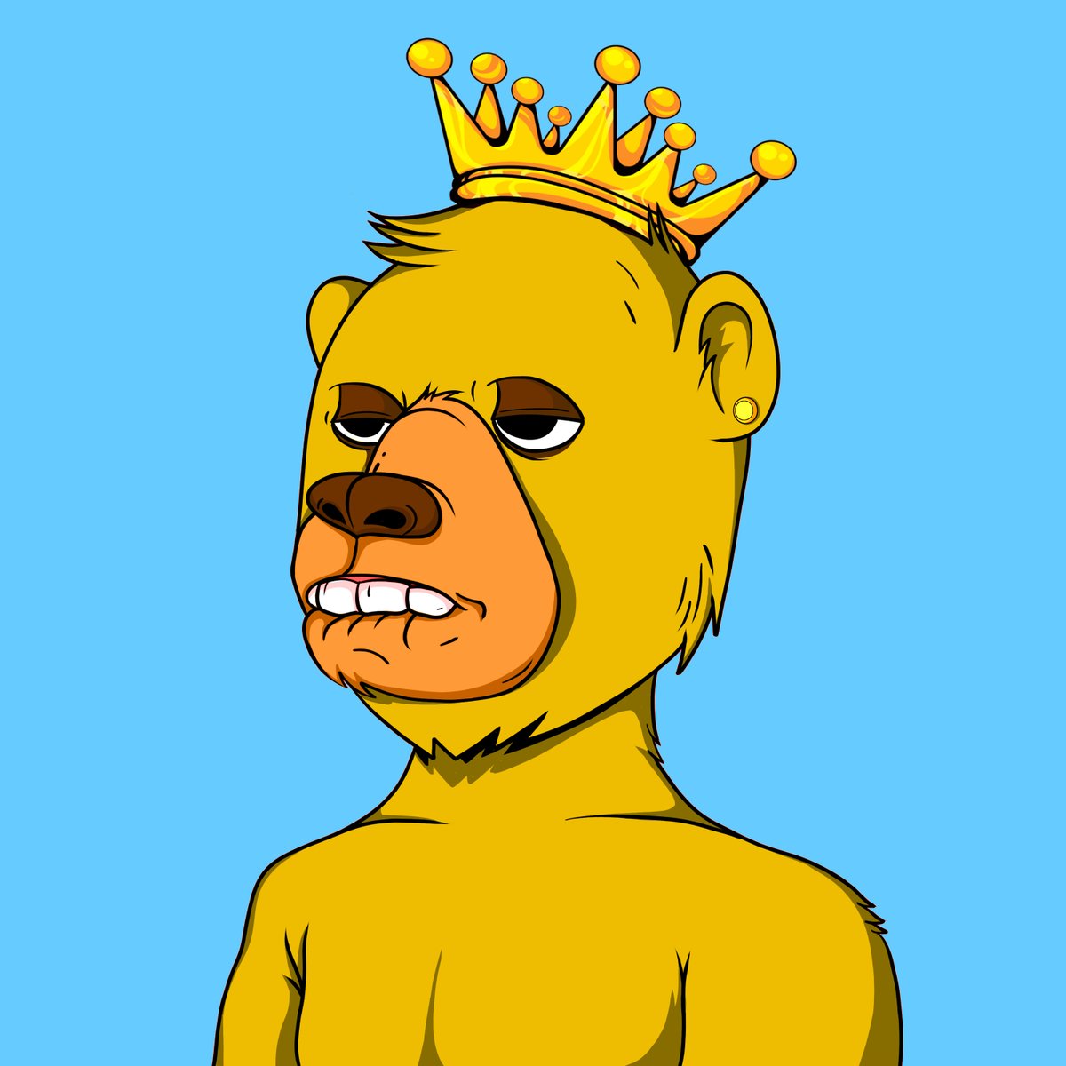 averagebearsnft's tweet photo. The Average Bear gold king 1/1! 🥇

Like + Retweet if this would look amazing in your wallet 
👑

You will never have a better time to pick up an Average Bear off the secondary market! The future is golden 💛

#Cardano #CNFTs #CNFT #CardanoCommunity #Solana #SolanaNFTs #SOL https://t.co/ao9SLsoXGw