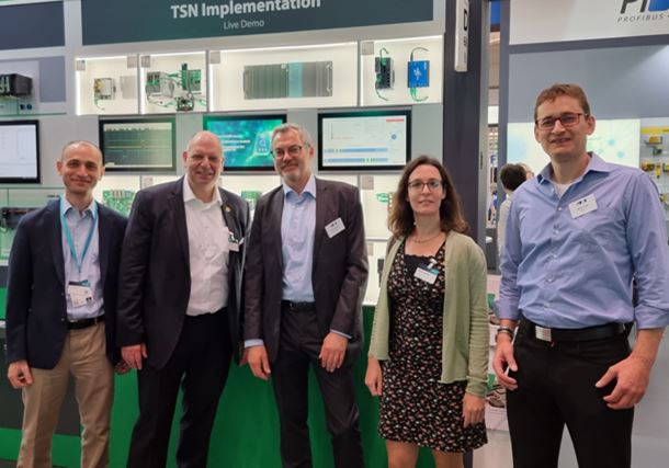 Great to see how an ecosystem continues to grow! At the #HM22 I participated at an impressive #PROFIBUS &amp; #PROFINET International multivendor live demo explaining PROFINET over TSN technology. We are proud to contribute to the TSN ecosystem, together with partners.