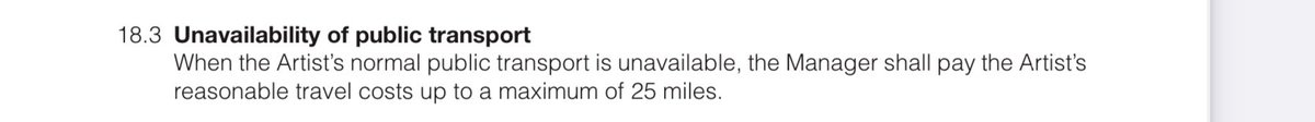 MrChris_88's tweet photo. @EquitySM does a tube strike mean the clause 18.3 in the sub rep agreement can be enforced? Can we reasonably expect taxis to/from work? https://t.co/tH67UhGq9i