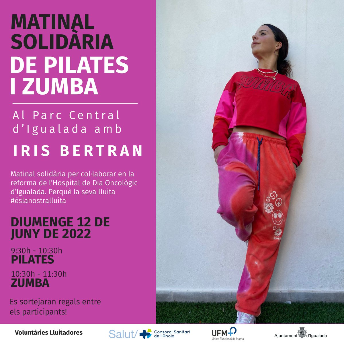Hospitaligd's tweet photo. 🗓️ Apunteu-vos la data. El 12 de juny, celebrem la Matinal Solidària de Pilates i Zumba per recaptar fons per la reforma de l'Hospital de Dia Oncològic. 🎁 Es sortejaran regals entre tots els participants.  Us hi esperem! #éslanostralluita #somCSA
➕info: https://t.co/5Nav8ZUcUB https://t.co/BnyTraVo5B
