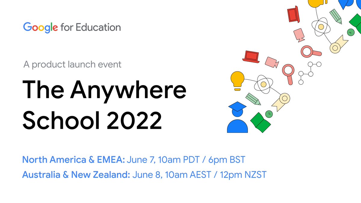 mkbconsultltd's tweet photo. Hi educators! If you use Google tools in your classroom, you’ll want to know about the latest updates and announcements at #TheAnywhereSchool—@GoogleForEdu’s virtual event. 
Join us on June 7th by signing up here: https://t.co/TNYeB3xFpw  #mkbconsulting #mkb60 #GoogleEdu #Google https://t.co/rYrOTp7wei