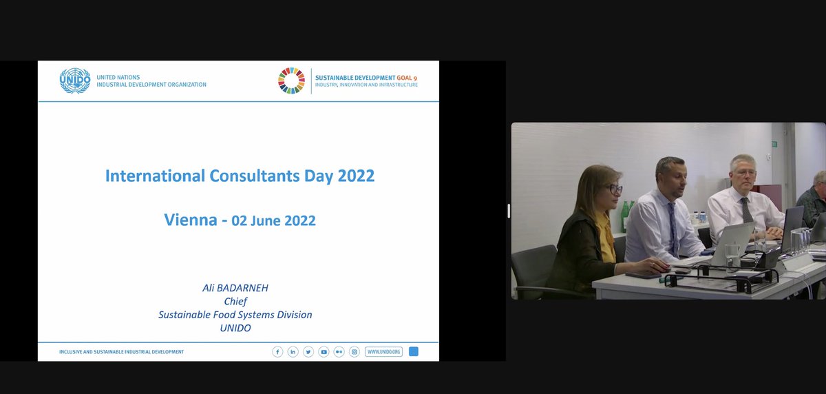 CMC_ICMCI's tweet photo. Happy International Consultants Day #ICD22 our keynote speaker Ali Badarneh from @UNIDO shared the 🌐 impact of UNIDO, and highlighted the potential projects to collaborate with #ICMCI consultants for the provision integrated set of consulting services! https://t.co/PNmkiUq8K7
