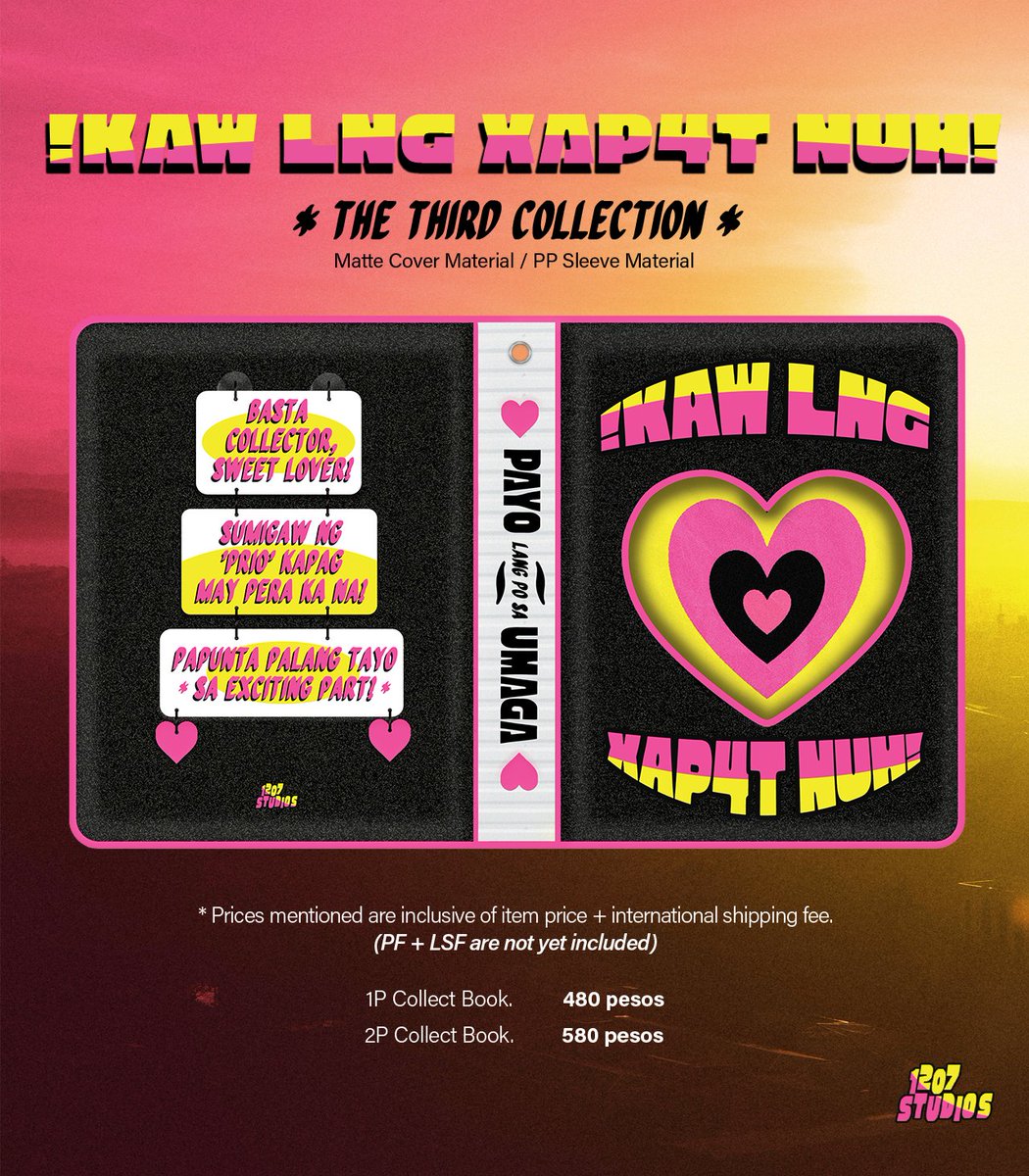 fromclubcherish's tweet photo. IKAW LANG SAPAT NA! 💗🛺🐎
The Third Collection

✱ Collect Book
🦋 1-Pocket (P480)
🦋 2-Pocket (P580)

✱ Transparent Deco Frames (P200 per set)

✱ Acrylic Keychain (P200 each)

🗓 06/02 ~ 06/25
🔗 https://t.co/mZrEYl7iYh

Click the link to PRE-ORDER! ﾟ☾ ﾟ｡⋆ https://t.co/fY2m9Bmx0g