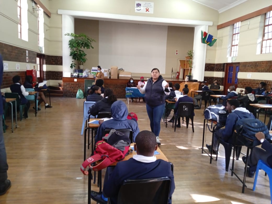 Today we partnered with Gift of the Givers, the Department of Social Development, Maitland Library, Department of Health, ACVV and City Health in an all in Child Protection Awareness workshop with the Learners of Maitland High School.