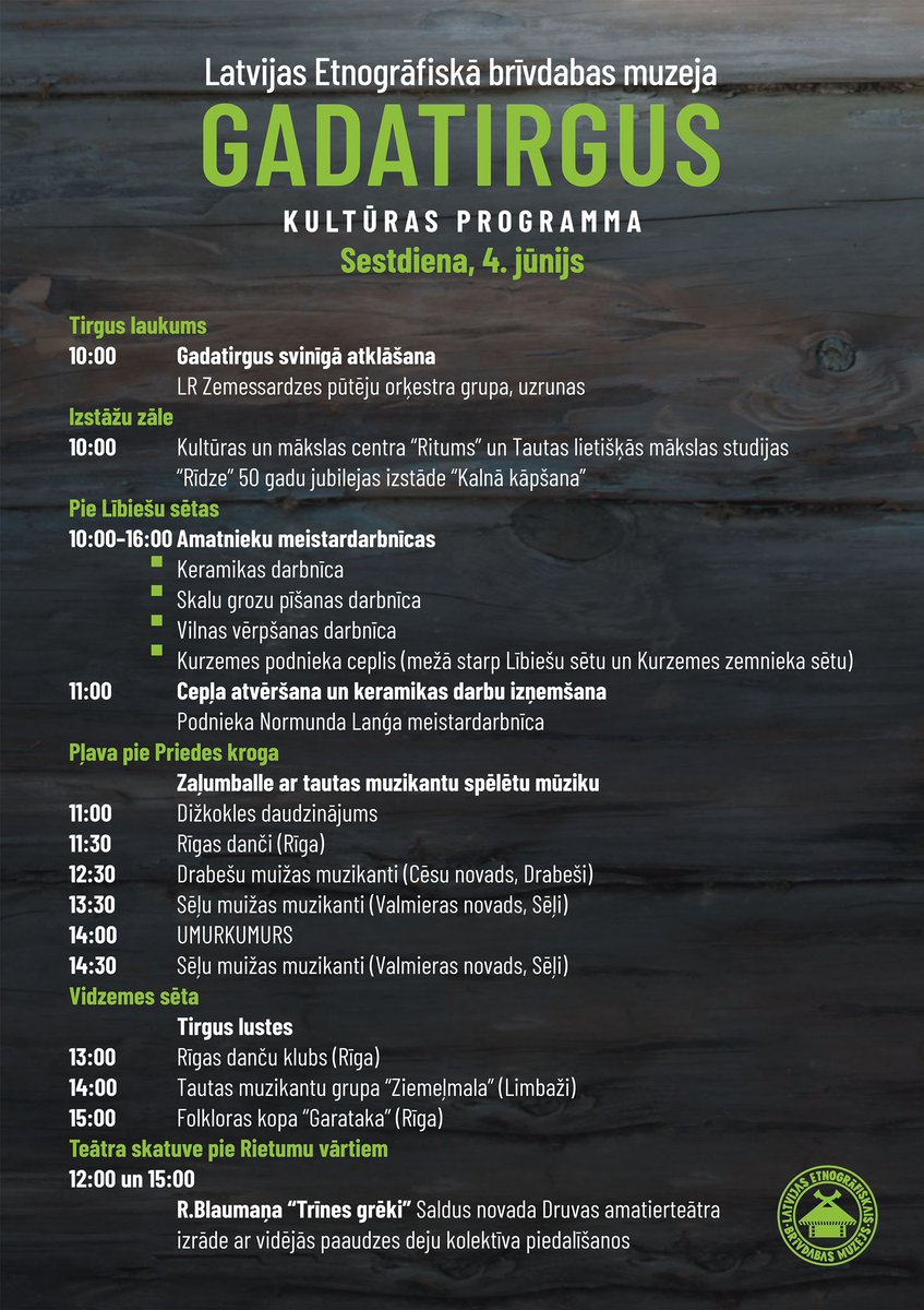 brivdabasmuzejs's tweet image. Gadatirgus notiks abas dienas no 9.00-17.00. Ieeja būs pa 3 vārtiem - Galvenajiem, Rietumu un Berģu vārtiem. Biļetes arī bilesuparadize.lv