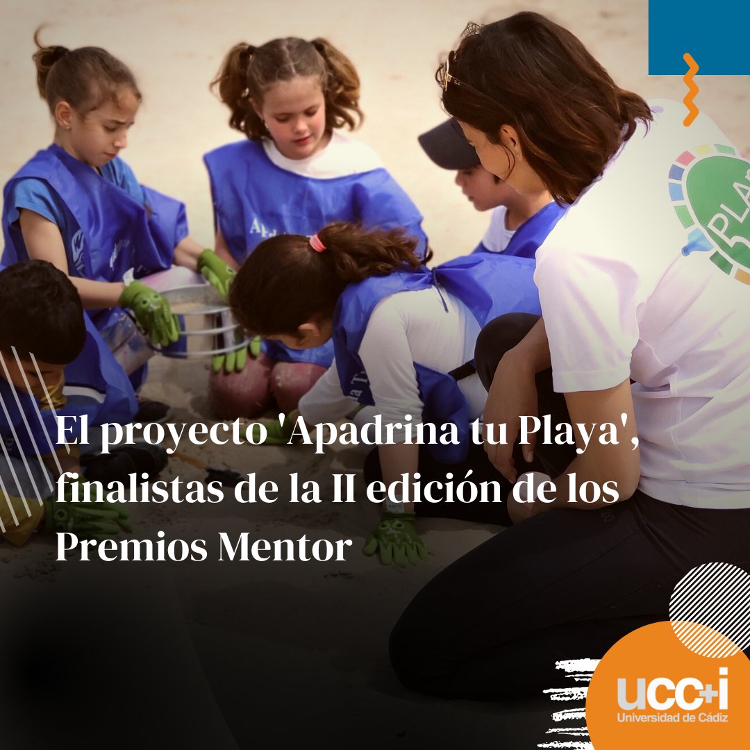 💥 ¡'Apadrina tu Playa' es uno de los proyectos finalistas de la II edición de los Premios Mentor! 💥

👏👏 ¡Enhorabuena! 👏👏
<a href="/naturasinbasura/">Natura Sin Basura</a> <a href="/PLAn_UCadiz/">PLAn</a> <a href="/ecopuertos/">ecopuertos</a> 

📲 lavozdigital.es/cadiz/provinci…

<a href="/LaVozdeCadiz/">La Voz de Cádiz</a> <a href="/univcadiz/">Universidad de Cádiz</a> 
 <a href="/FECYT_Ciencia/">FECYT</a> <a href="/CienciaGob/">Ministerio de Ciencia, Innovación y Universidades</a>
