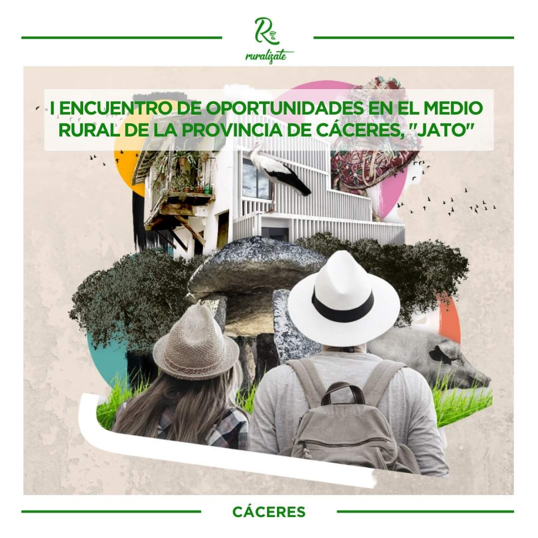 🌿Mañana estaremos participando en el "I Encuentro de oportunidades en el #mediorural de la provincia de #Cáceres"☺️

¡Gracias a la <a href="/DipprovCaceres/">Diputación Cáceres</a> por contar con <a href="/ruralizaT/">ruralizaT</a> para poner en valor las posibilidades que existen para las personas que apuestan por vivir en los pueblos!