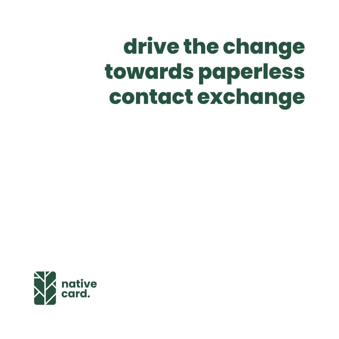 nativecard's tweet photo. Be a part of the movement 🚀

Download our app. It's free.

#nativecard #networking #smartbusinesscard #businesscard #hamburg #berlin #frankfurt #startup #entrepreneur #business #sustainability #brandidentity #corporateidentity #branding #greentech https://t.co/j4nWJ9C6Ih