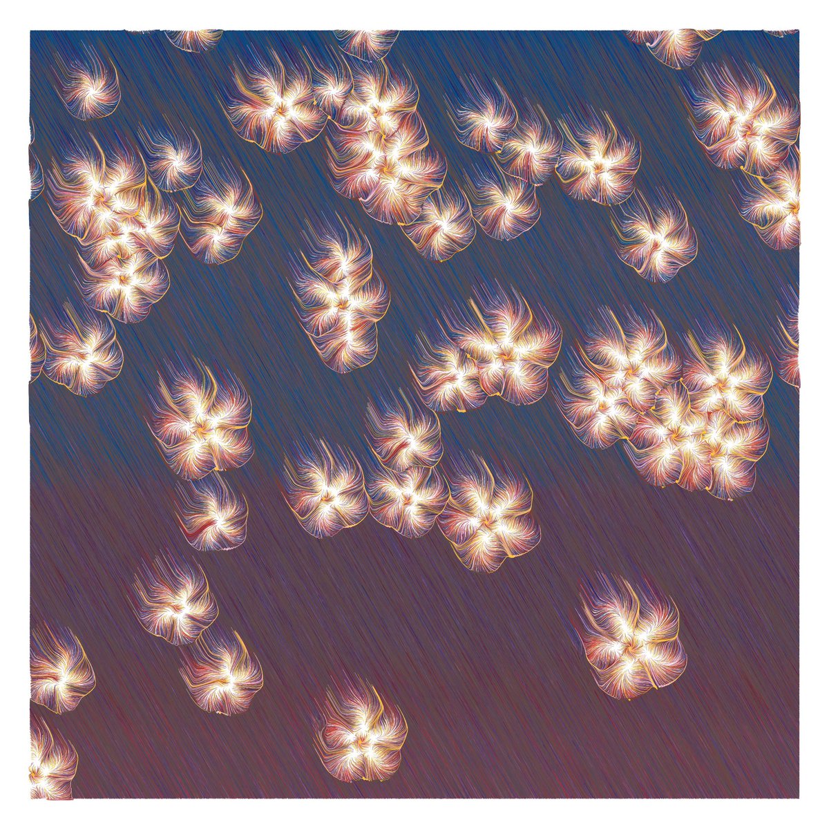 Continuing to iterate, zoom for detail. 

#generativeart #genartclub