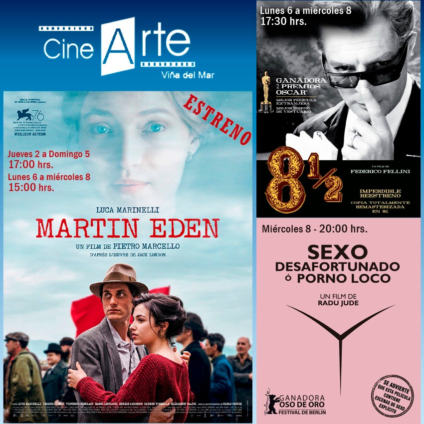 Encuentra la nueva cartelera de Arcadia en Cine Arte Viña.
Desde este jueves 2 de junio: