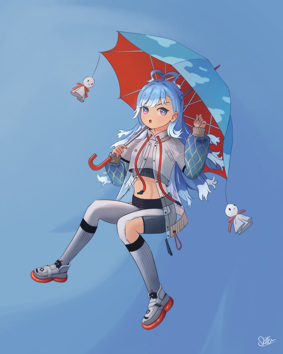 SkittenArt's tweet photo. ☔️💙
#AeruSeni #HololiveID https://t.co/hzXZLMq8FM