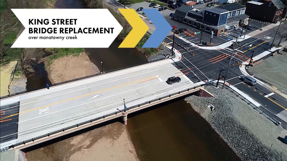 TrafficPD's tweet photo. This project was particularly special for TPD as the bridge is located 4 miles from our HQ &amp; is part of the fabric of the community in which our roots really began. #MovingForwardTogether
@PennDOTNews @pottstownboro @RylindConstruct @Pennoni @MBakerIntl  https://t.co/4f8BLK1UUi https://t.co/nJ5rd2C6M9