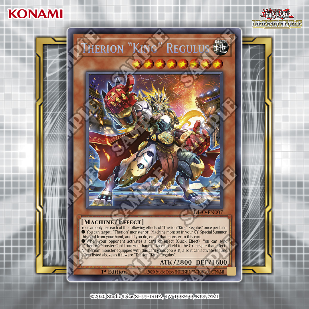 YuGiOhCardEU's tweet photo. Today’s #WeeklySpotlight is on some powerful Therion cards from Dimension Force! Which one of these will you be adding to your Deck?
#YuGiOhTCG #YUGIOH #DimensionForce https://t.co/OdykRf7UYt