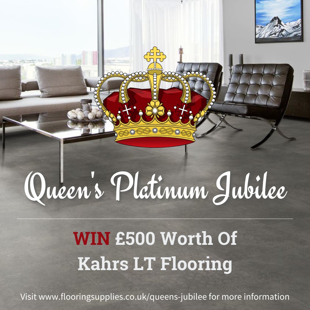 It's the Queen's Platinum Jubilee 👑

Whilst enjoying street parties this bank holiday, why not enter our competition to win £500 worth of Kahrs LT Flooring?⭐

Nominate yourself or someone else! Enter here: ow.ly/eEsf50Jn6NA