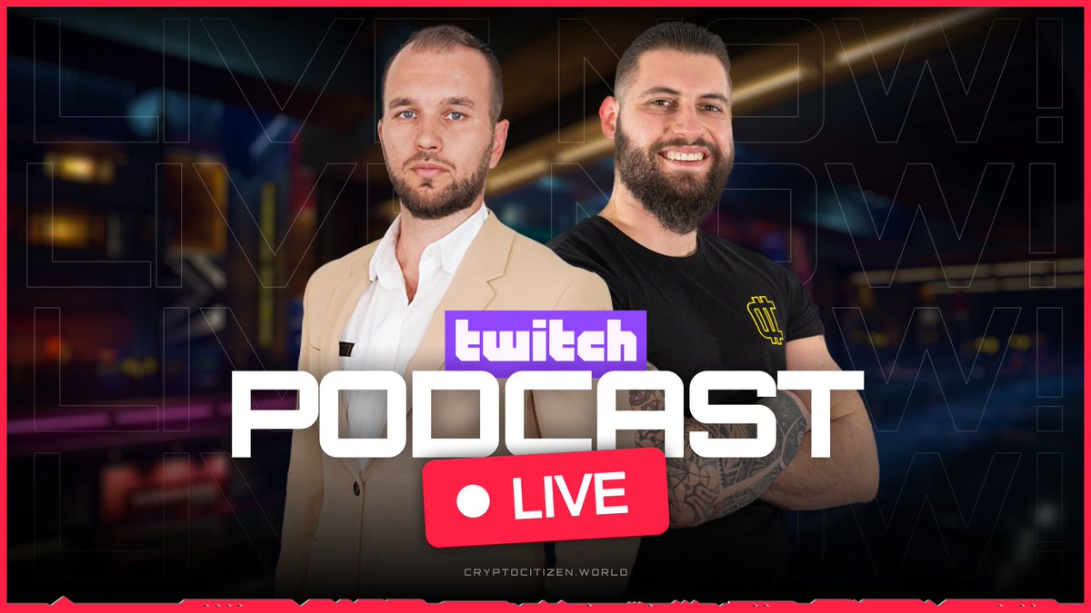 🔴Podcast #05 LIVE⚡️

Attention #Metropolit! 

CEO @BakalaFinancie and CMO @DavidAchberger are now LIVE on Twitch with our #CryptoCitizen Podcast👊

Join here 👉twitch.tv/qorpogames

Take your seat, grab your popcorn and enjoy the podcast😎