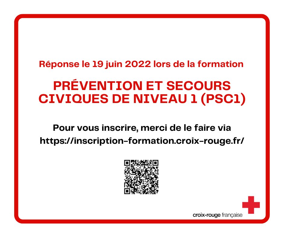 croixrougereims's tweet photo. Vous êtes intéressé pour être formé au Premiers Secours ? Alors inscrivez-vous et RDV le 19 juin !

https://t.co/LhbqIs5r48 https://t.co/Z3qePGj35h