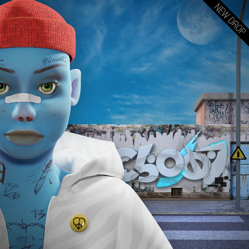 VARIANTS #3 from my mini collection, will be minted today at wallkanda.art today. Stay tuned! ;) #nft #nftart #obsn #graffitiart #streetartnft #wallkanda #NFTdrops