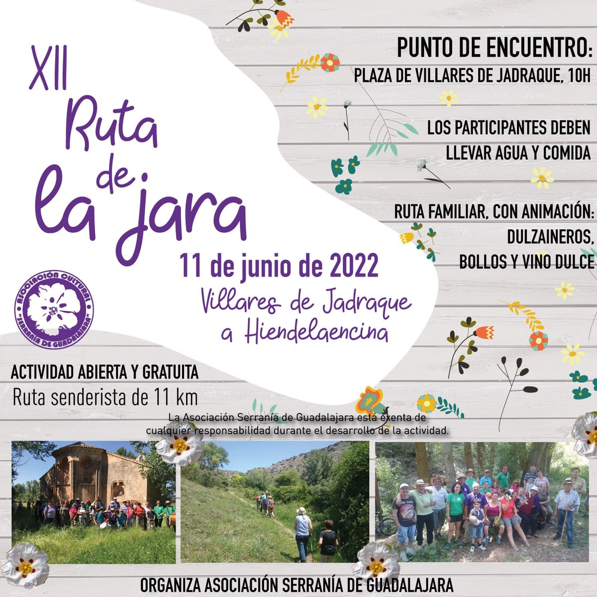 serrania_guada's tweet photo. 🌸 "Ponte de blanco, Blanca, para ver en el monte la flor de la jara". Así empieza su poesía Juan Ramón Jiménez para rendir homenaje a nuestra querida y serrana Jara.

📆 Os esperamos el próximo sábado 11 de junio a las 10.00h en la plaza de Villares de Jadraque. https://t.co/fctTu7KWk2