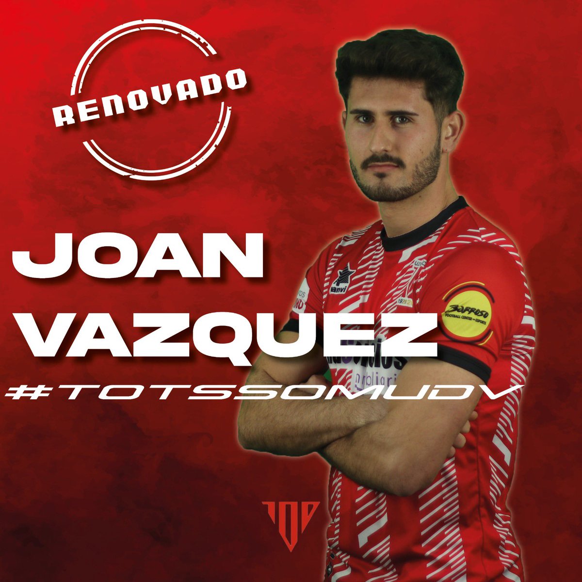 Primer equipo|🔴⚪️ RENOVACIONES

A pesar de su aparición en #tv3, no pudo demostrar todo el futbol que atesoran esas botas. Ha trabajado muy duro para demostrarle a la afición rojiblanca su magia.

¡Encantados de contar contigo un año más Joan!🎉

#totssomudv