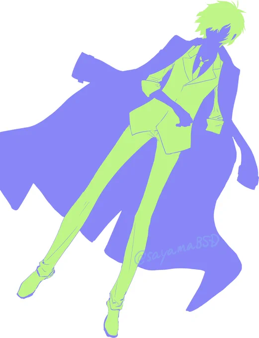 シルエットでわかりそうだからもうこれでも良い気がしてきたrkgkピクトグラムみたい。#今日のウォーミングアップ 