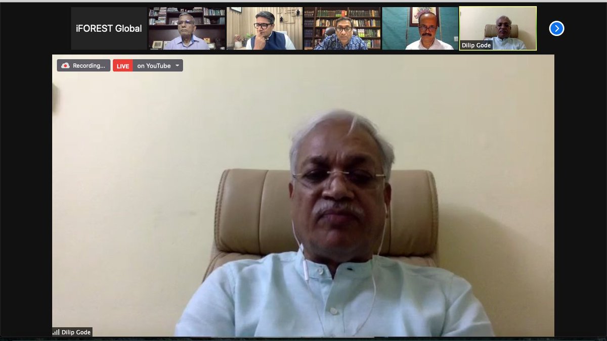 iForestGlobal's tweet photo. #Livenow Dilip Gode from VNCS highlights how a ban on forest fires and pruning of tendu trees, along with community forest management, is leading to a regeneration of the forests in Maharashtra. #sustainablepractices #communityforestmanagement https://t.co/6UErUtB2Ih