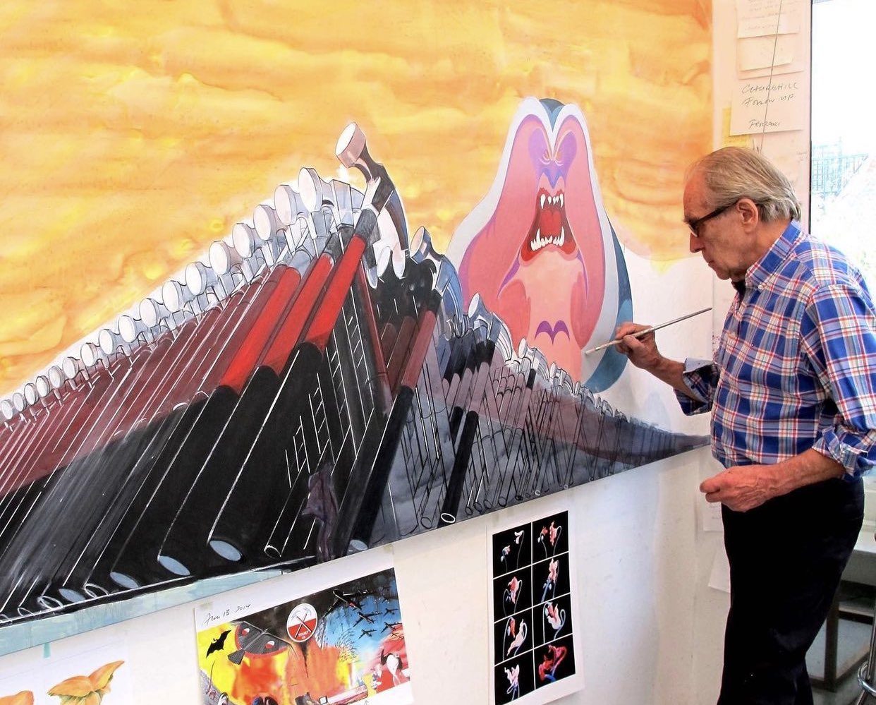 Happy Birthday to Gerald Scarfe. The artist behind the The Wall artwork. 