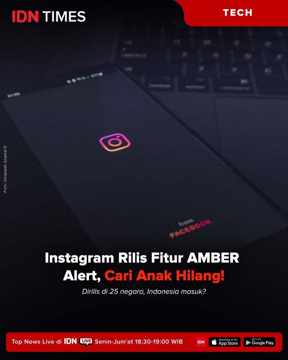 IDNTimes's tweet photo. Melihat tren internet yang do its magic, maka Instagram merilis fitur yang memudahkan pencarian anak/orang hilang di platformnya. Perkenalkan, AMBER alert! https://t.co/yPbbZsJfDi https://t.co/z5zYbaJ76W