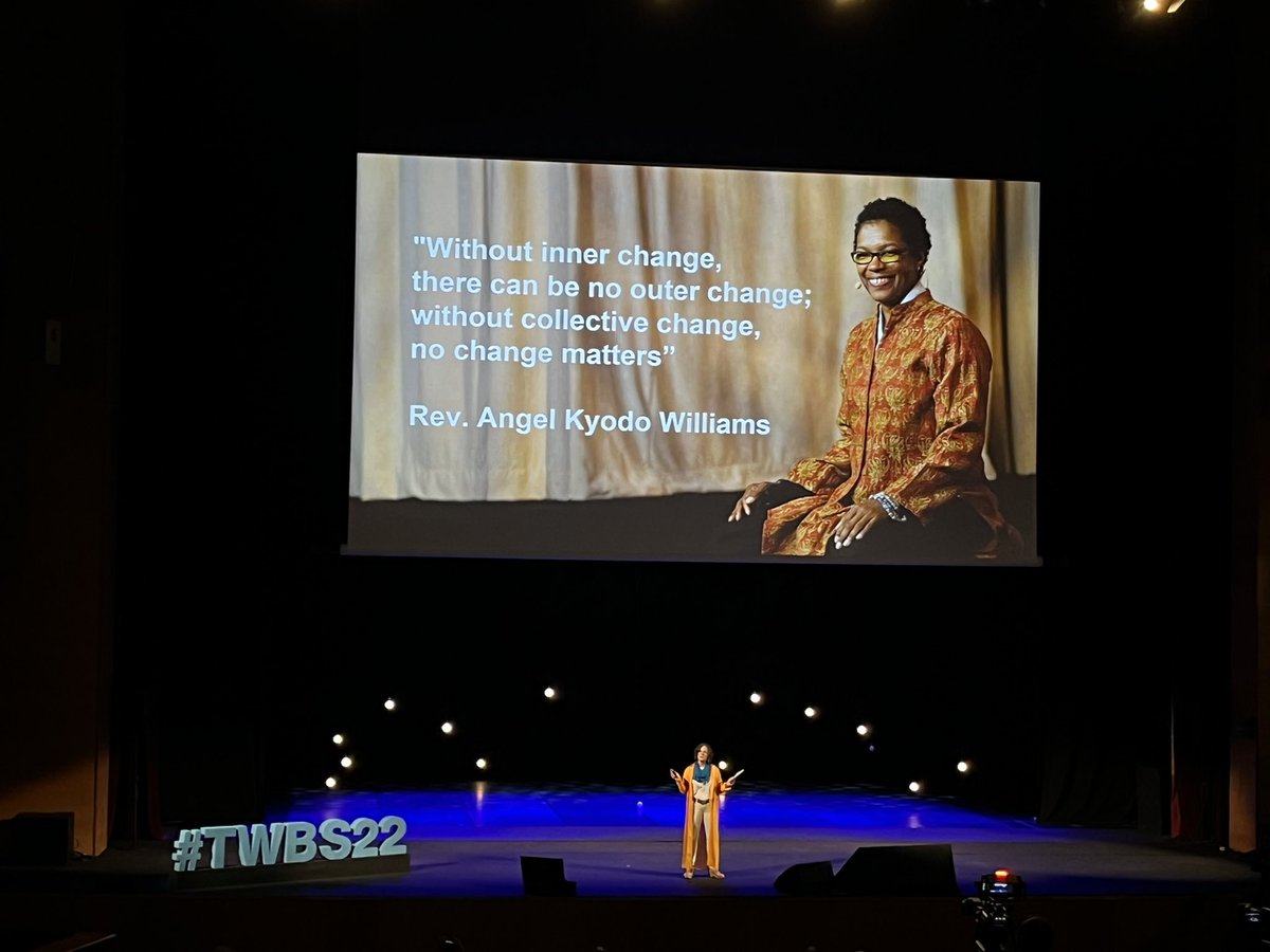 mbruns86's tweet photo. Trust yourself, and ignite the trust that exists in others. Set your path. Lead us into the trust economy based on collective change. -Kate Byrne #TWBS22 https://t.co/JnSAFpFp8C