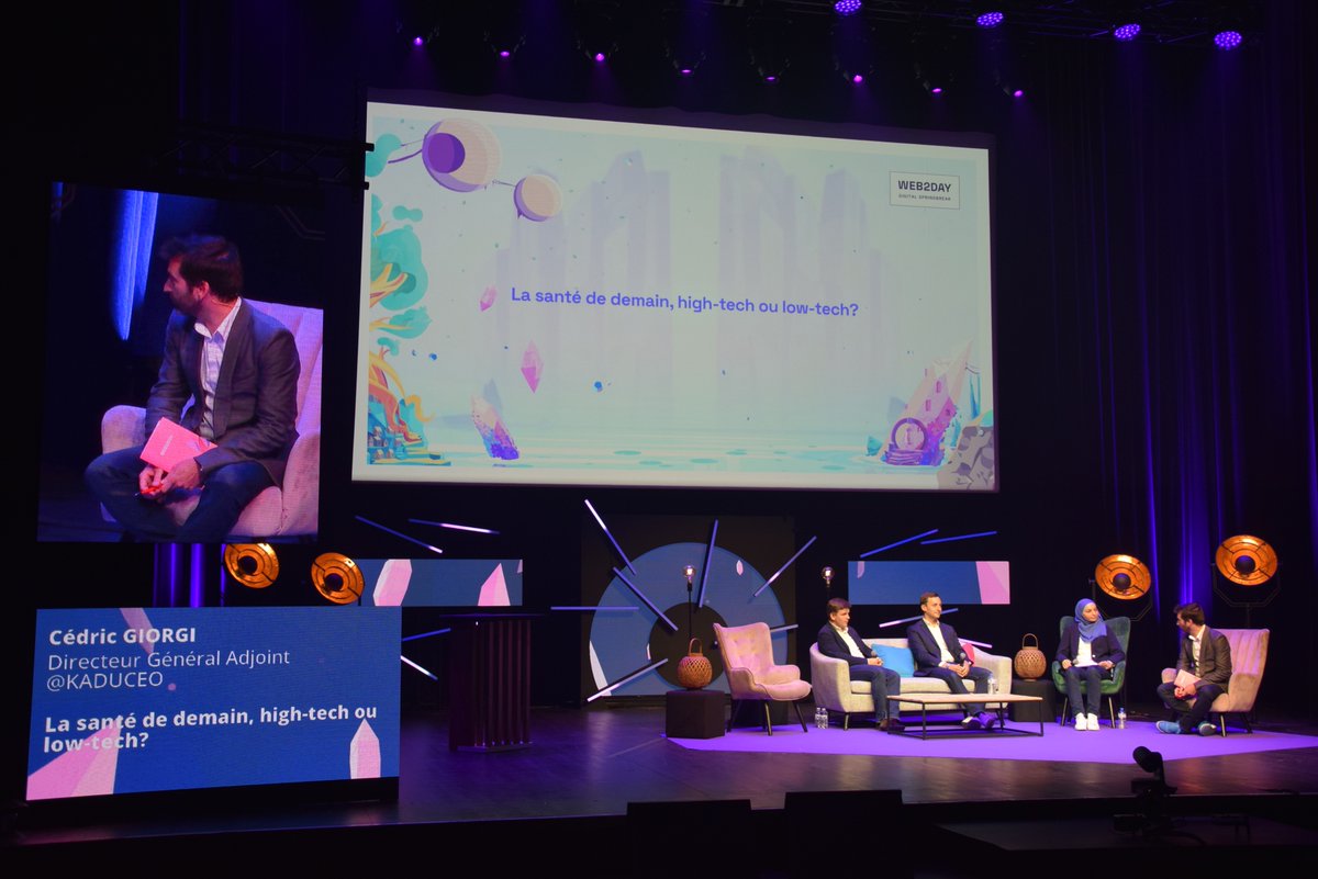 Web2day (@web2day) on Twitter photo #MAXIW2D
Et c'est parti pour notre conférence sur la santé de demain. High-tech ou low-tech ?
Elle sera présidée par <a href="/cgiorgi/">Cédric Giorgi</a>, @baudouinhue, <a href="/twit_PAG/">PA Gourraud</a> et <a href="/SamahNLP/">Samah Ghalloussi</a> qui répondront de la meilleure des manières à ce sujet ! 🎙
#web2day #MAXIW2D
Et c'est parti pour notre conférence sur la santé de demain. High-tech ou low-tech ?
Elle sera présidée par <a href="/cgiorgi/">Cédric Giorgi</a>, @baudouinhue, <a href="/twit_PAG/">PA Gourraud</a> et <a href="/SamahNLP/">Samah Ghalloussi</a> qui répondront de la meilleure des manières à ce sujet ! 🎙
#web2day