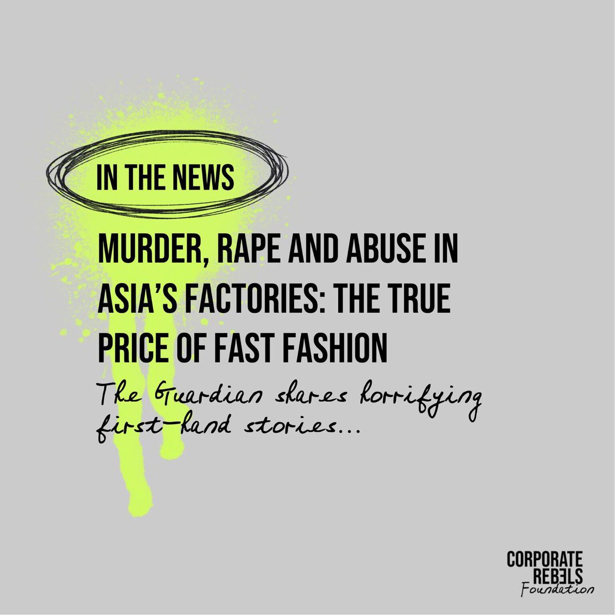 _CR_Foundation's tweet photo. This is unacceptable ❌

Stories like this in the news drive us even more towards our mission to end inhumane workplaces. 

We are working with @4WorkerRights to fight inhumane working conditions in garment factories throughout Indonesia. https://t.co/yYyFgu2nTV https://t.co/THrDg4cBne
