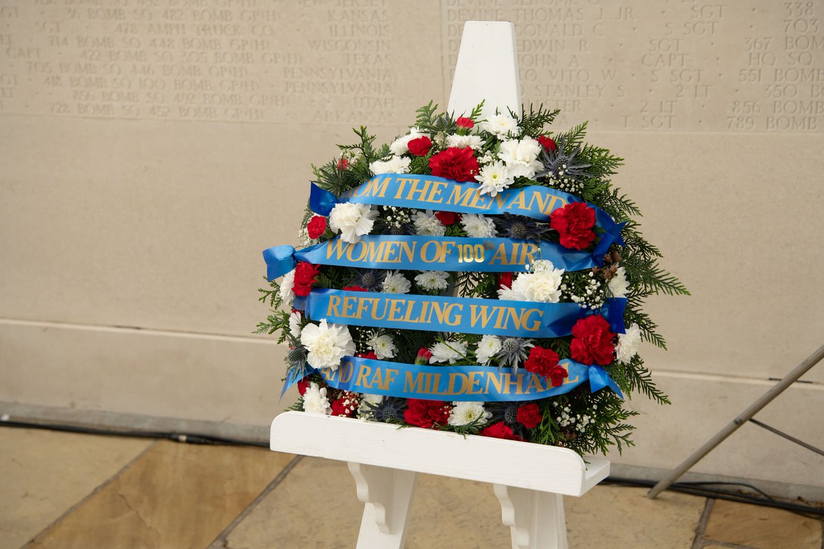 On Memorial Day, the 100th ARW commander, Col. Gene Jacobus, joined members of #TeamMildenhall at the Cambridge American cemetery to commemorate the 80th anniversary of Operation Bolero. Multiple wreaths were laid in honor of the fallen. #100AirRefuelingWing #MemorialDay