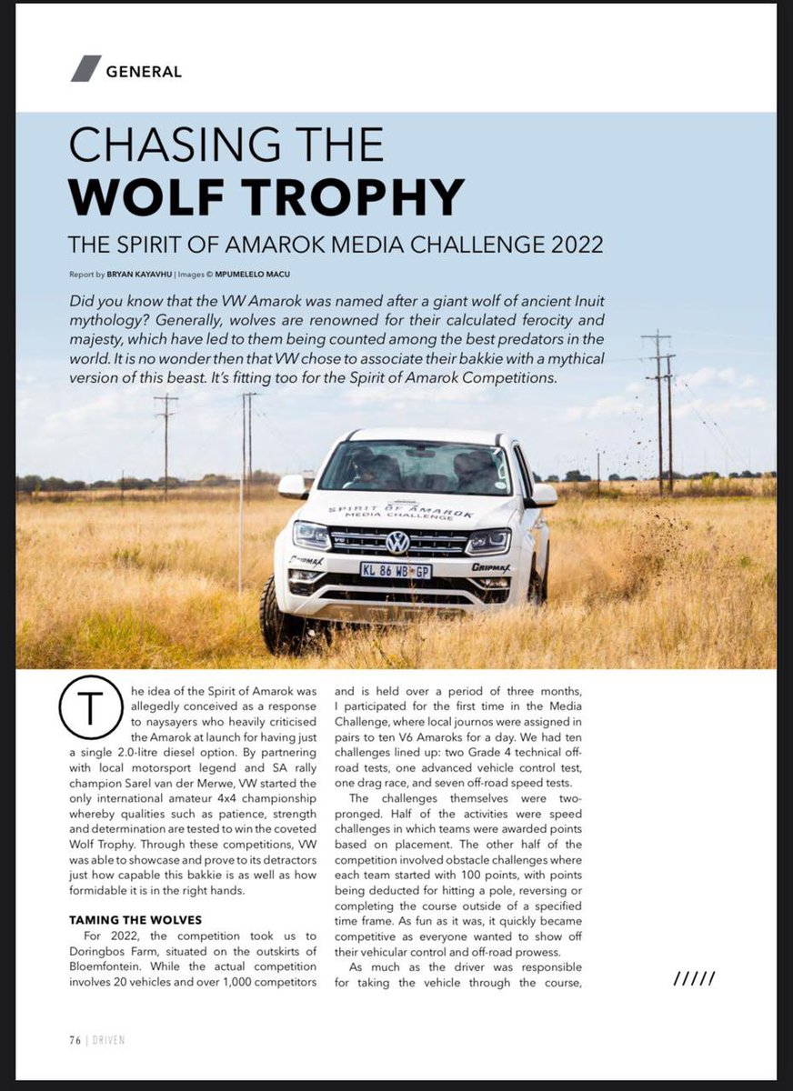 mtura712's tweet photo. Great piece Mukoma!! @Monsieur_BK21 #DrivenMagazine! #SpiritOfAmarokMediaChallenge πΈ @MpumeleloMacu https://t.co/OvZX15XUUP