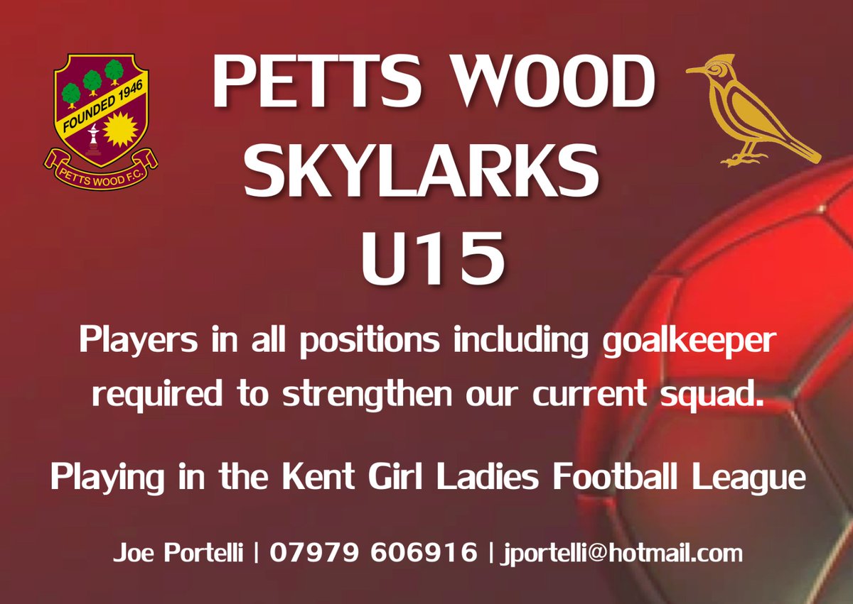 Petts Wood Ladies FC (@Pettswoodladies) on Twitter photo 2022-06-02 08:46:41