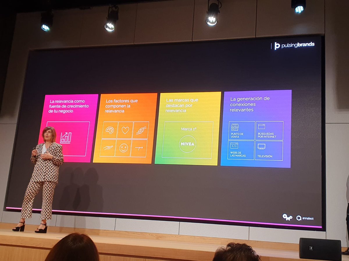 “Una marca relevante es una marca que consigue establecer un vínculo con el #consumidor, que tiene un significado para las personas y que consigue establecer una relación de confianza como principal ingrediente de esa relación”Marta Sáez, CTO #OMGSpain en #pulsingbrands