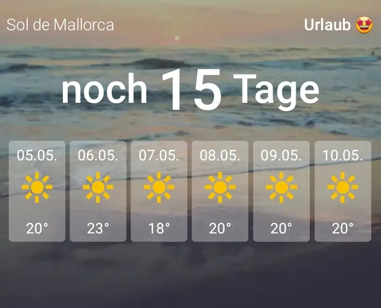 addmoremobile's tweet photo. Yeah! Die wetter.de-App gibt es jetzt frisch überarbeitet, in einem neuen Design und mit coolen, neuen Widgets. Sonnenstunden, Regenradar und als besonderes Highlight: der ultimative Wetter-Urlaubscountdown. 😎🥳
#addmore #addmoremobile #appentwicklung #neuss #apps https://t.co/7lvpJLiGQc