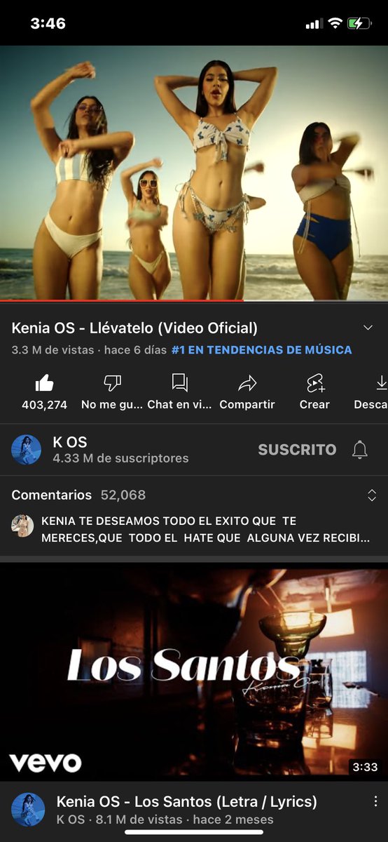 KeniaOsMex's tweet photo. Kenia Os afirma que si el video official de llévatelo llega al millón de likes dará la esperada noticia que nos tiene, vamos keninis a reproducir 🫶🏻

Da rt y like para que llegue a más keninis y se unan a la causa 😜 https://t.co/A7xdBrQZTh