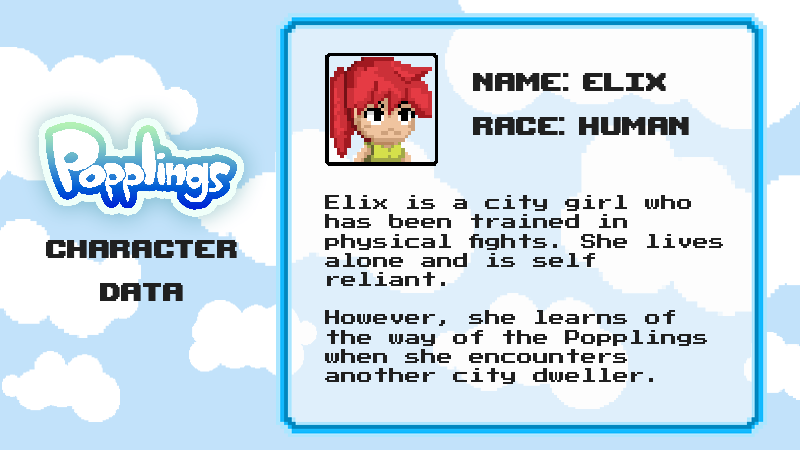 popplings's tweet photo. Meet Elix, the protagonist in the world of Popplings! Follow her full background in Story mode in the game, playable now on Steam! https://t.co/cZuvKD8CXa https://t.co/blPRnH1BJN